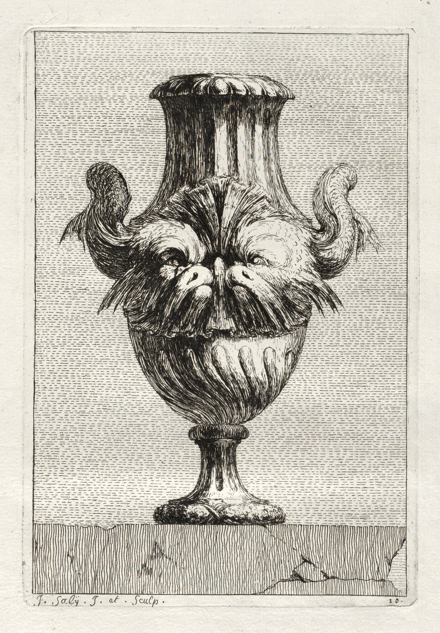 Suite de vases : Planche 10 - Jacques Francois Joseph Saly