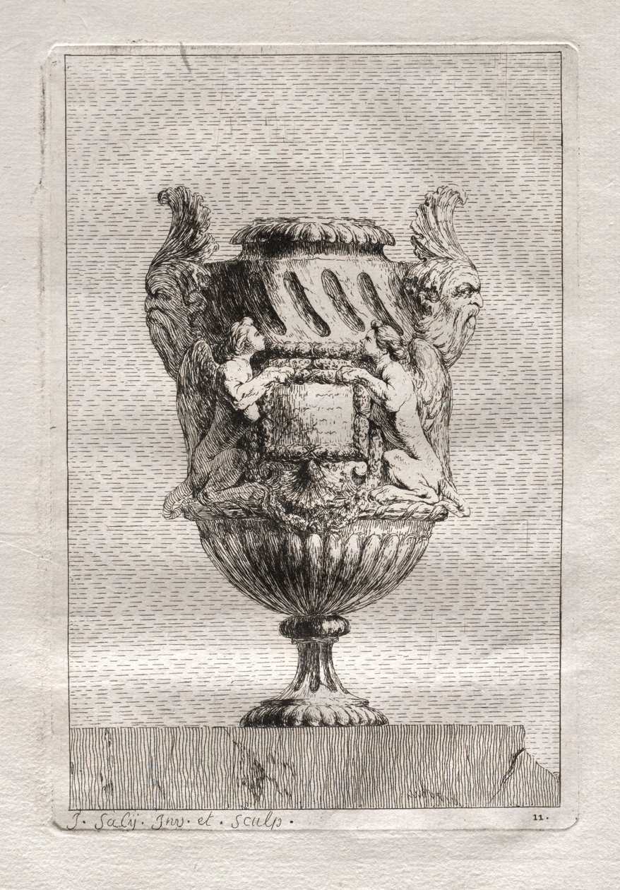 Suite de Vases: Planche 11, 1746 - Jacques Francois Joseph Saly