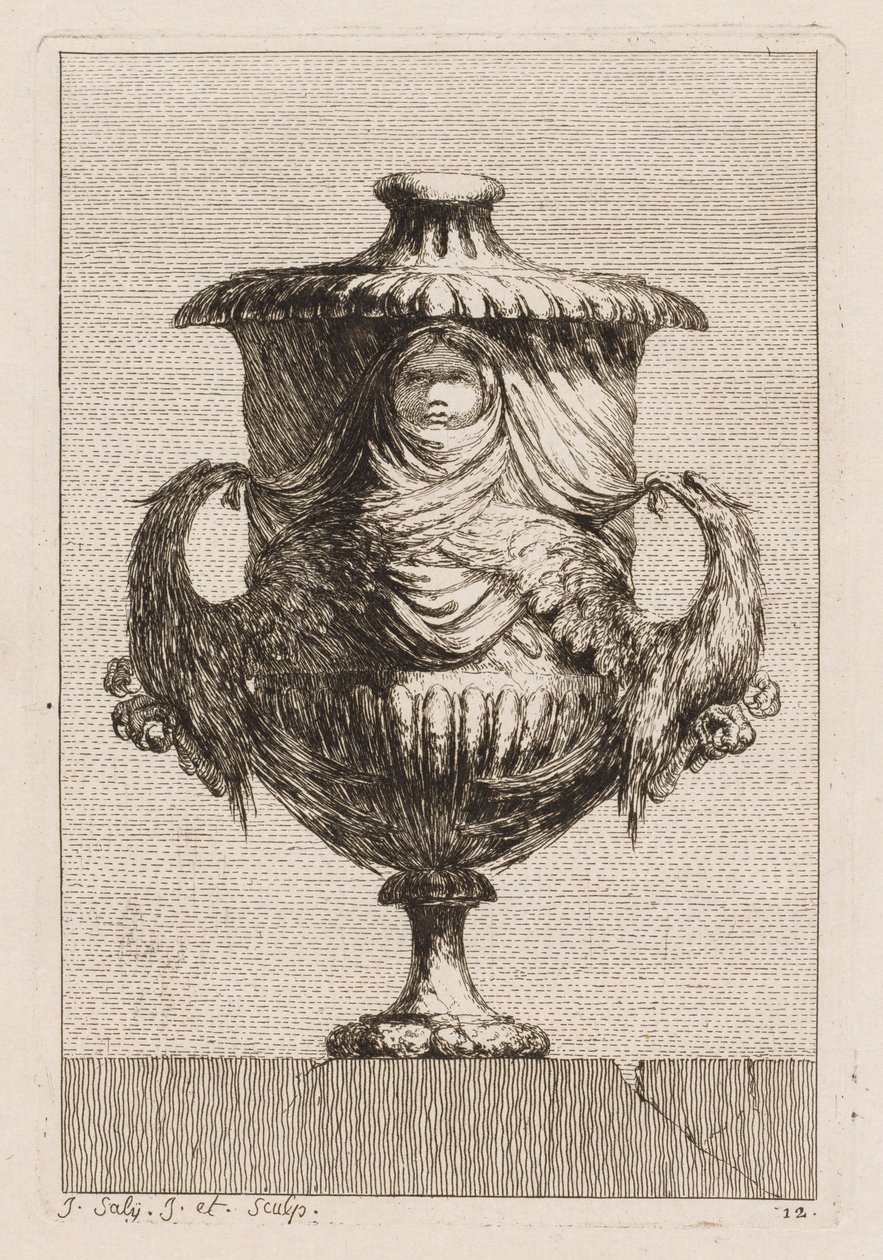 Suite de Vases : Planche 12, 1746 - Jacques Francois Joseph Saly