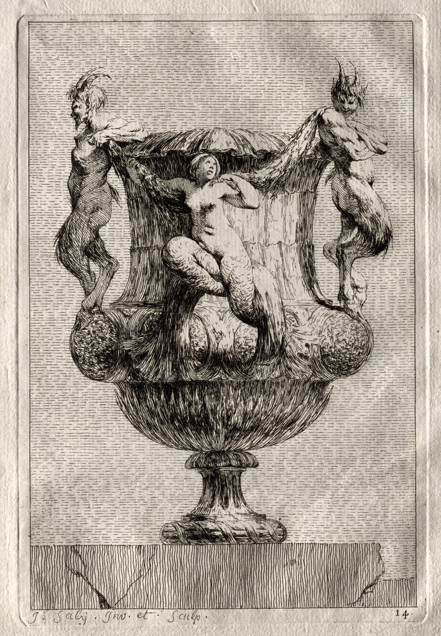 Suite de Vases : Planche 14, 1746 - Jacques Francois Joseph Saly