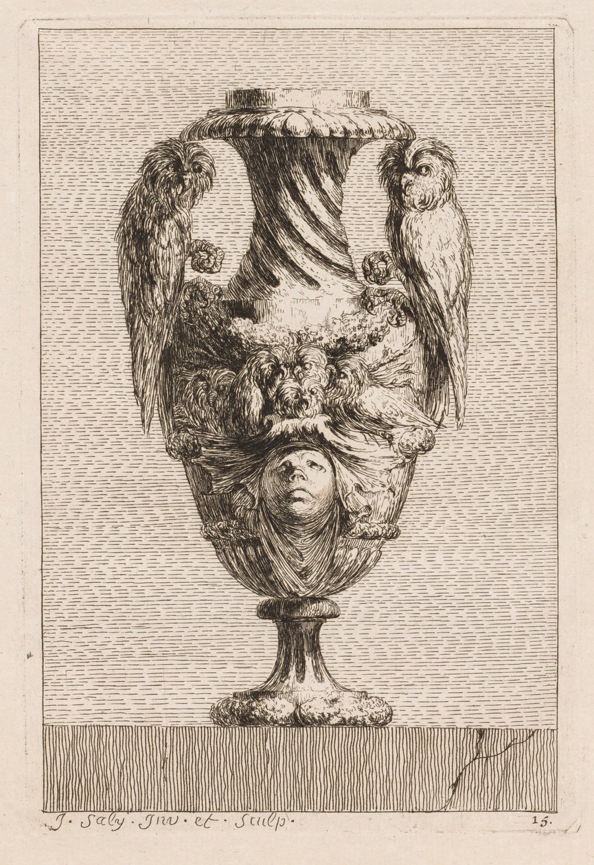 Suite de vases : Planche 15, 1746 - Jacques Francois Joseph Saly