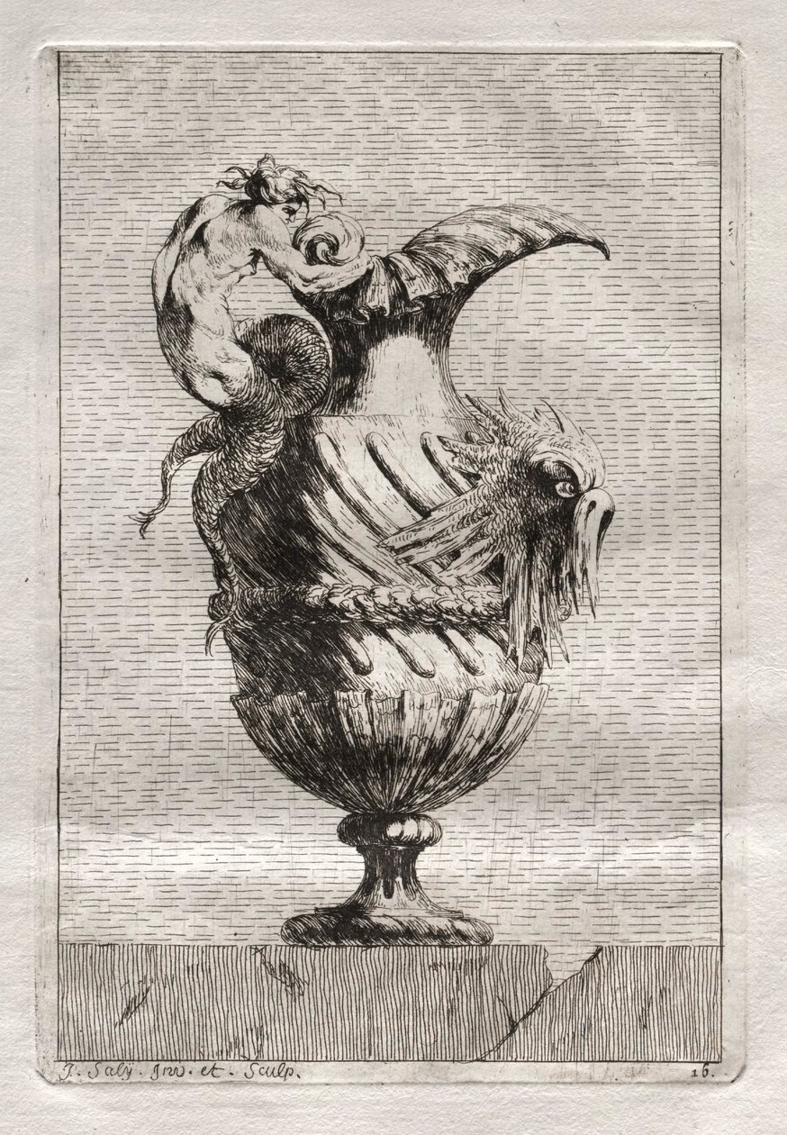 Suite de vases : Planche 16, 1746 - Jacques Francois Joseph Saly