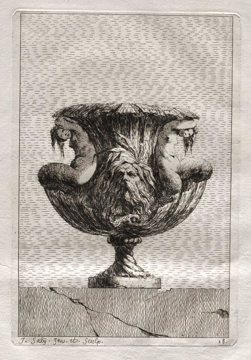 Suite de vases : Planche 18, 1746 - Jacques Francois Joseph Saly