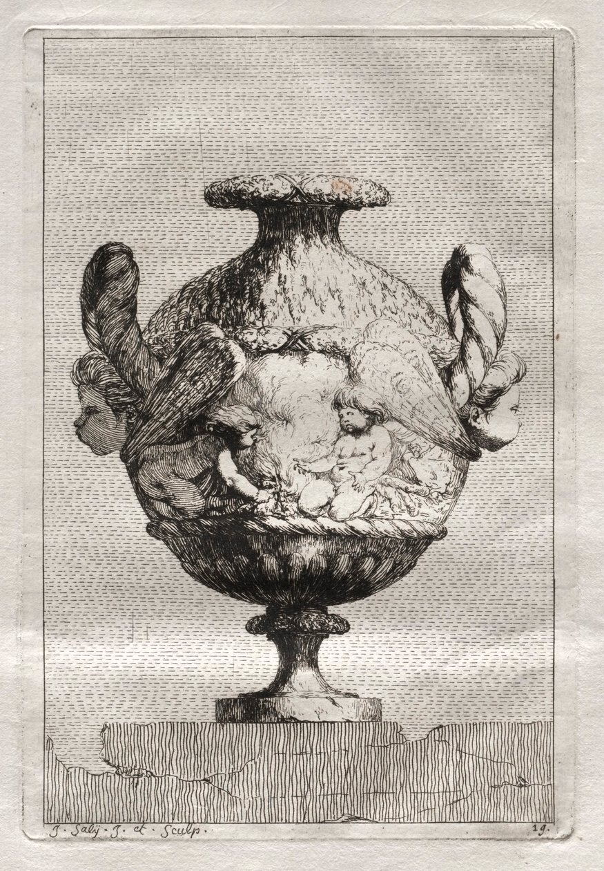 Suite de vases : Planche 19, 1746 - Jacques Francois Joseph Saly