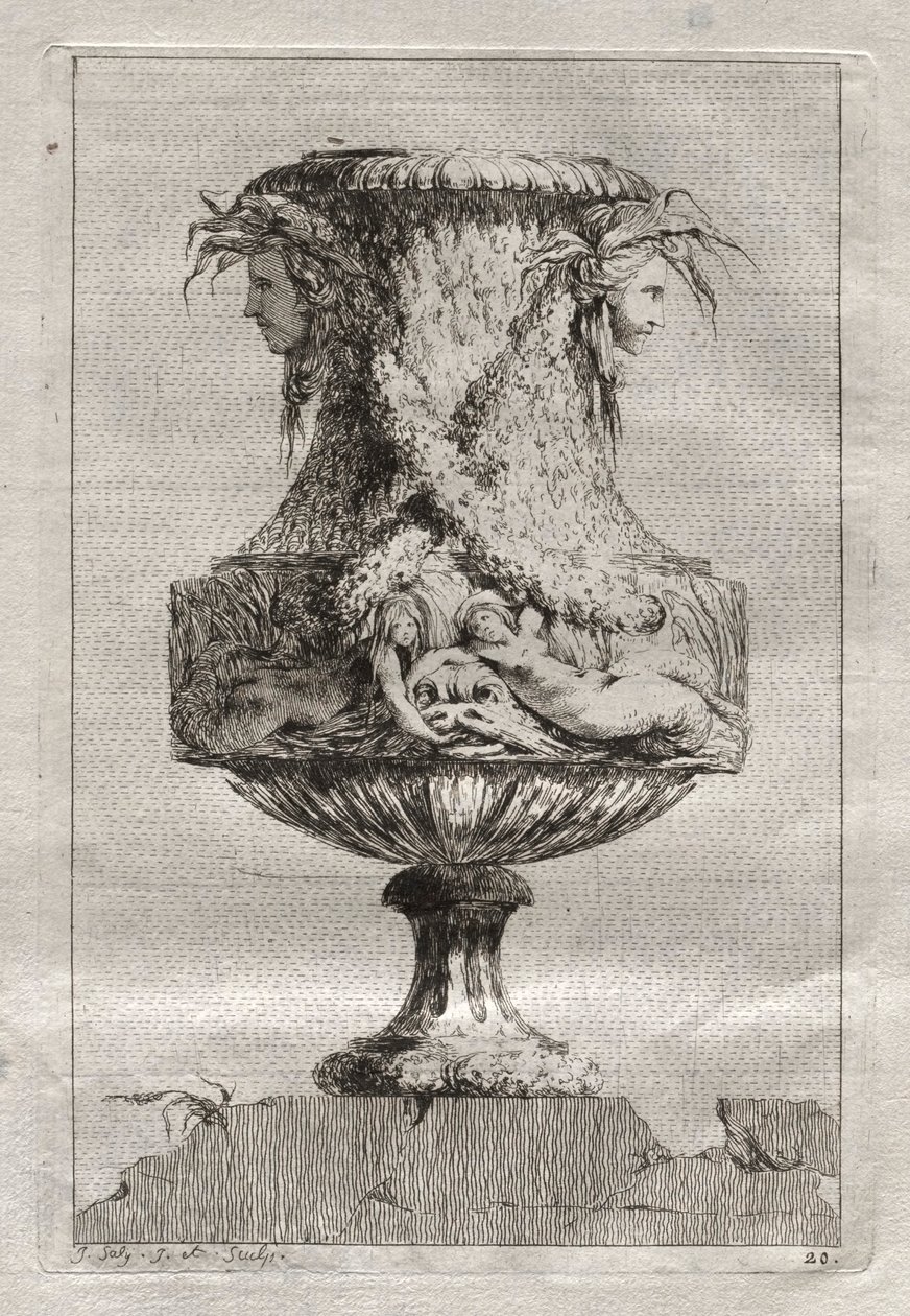 Suite de vases : Planche 20, 1746 - Jacques Francois Joseph Saly