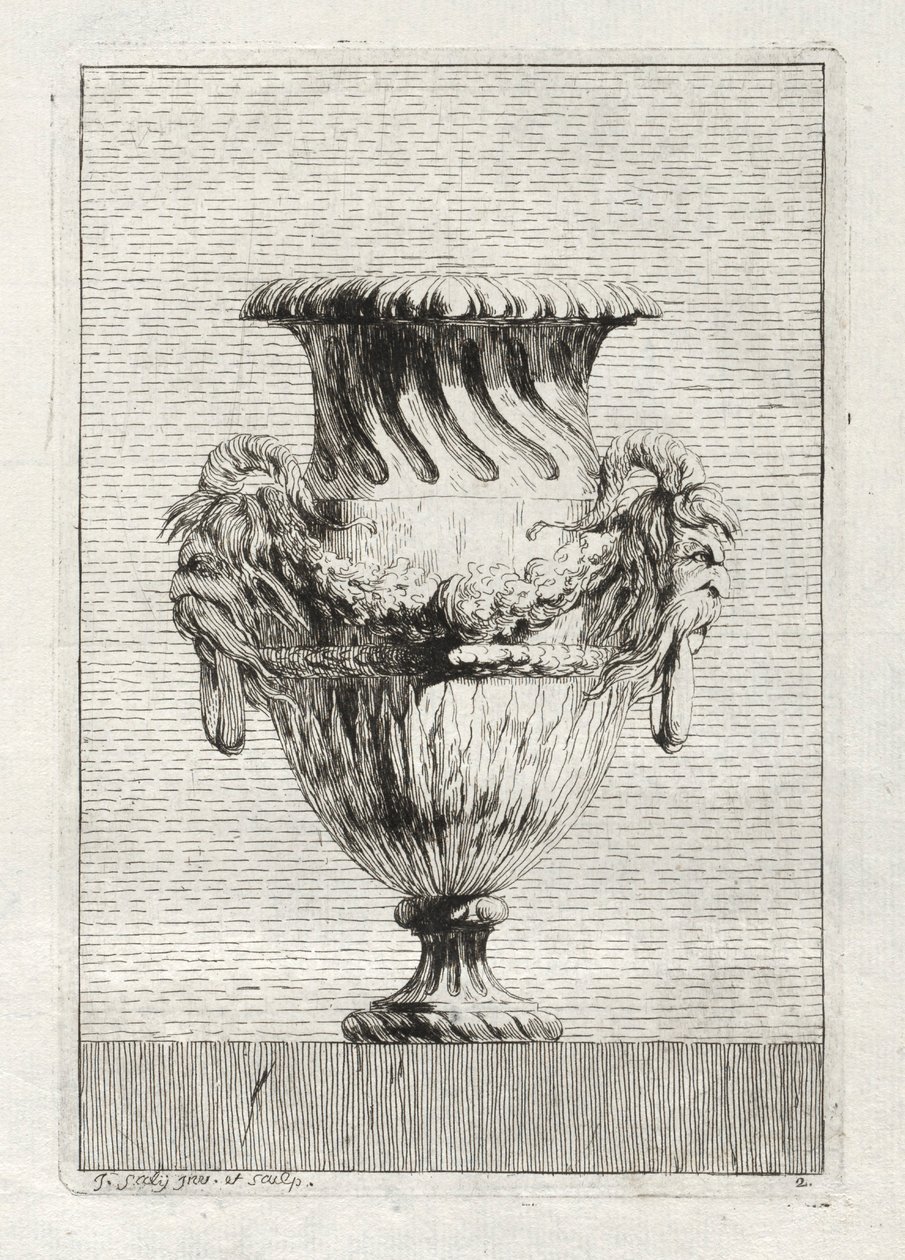 Suite de vases : Planche 2, 1746 - Jacques Francois Joseph Saly
