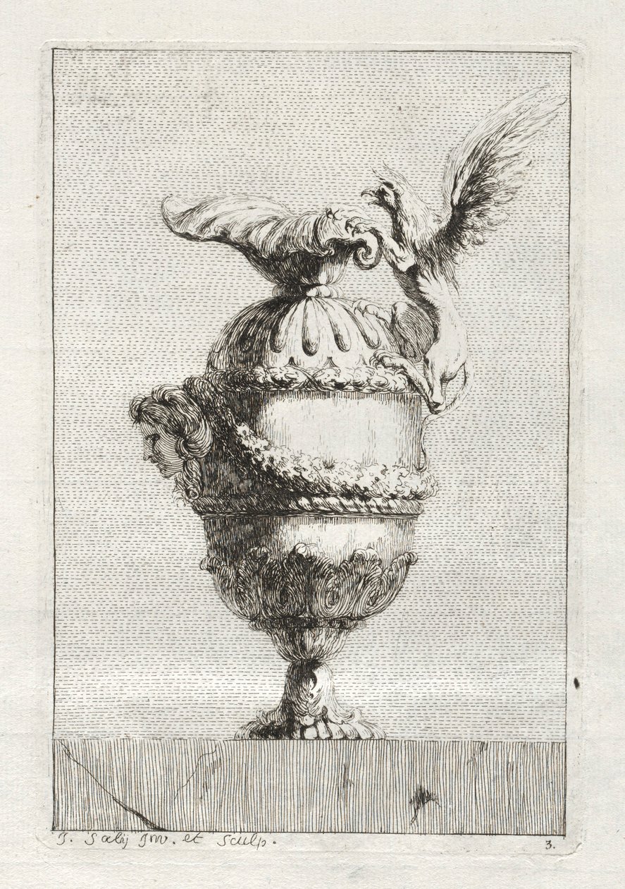 Suite de vases : Planche 3, 1746 - Jacques Francois Joseph Saly