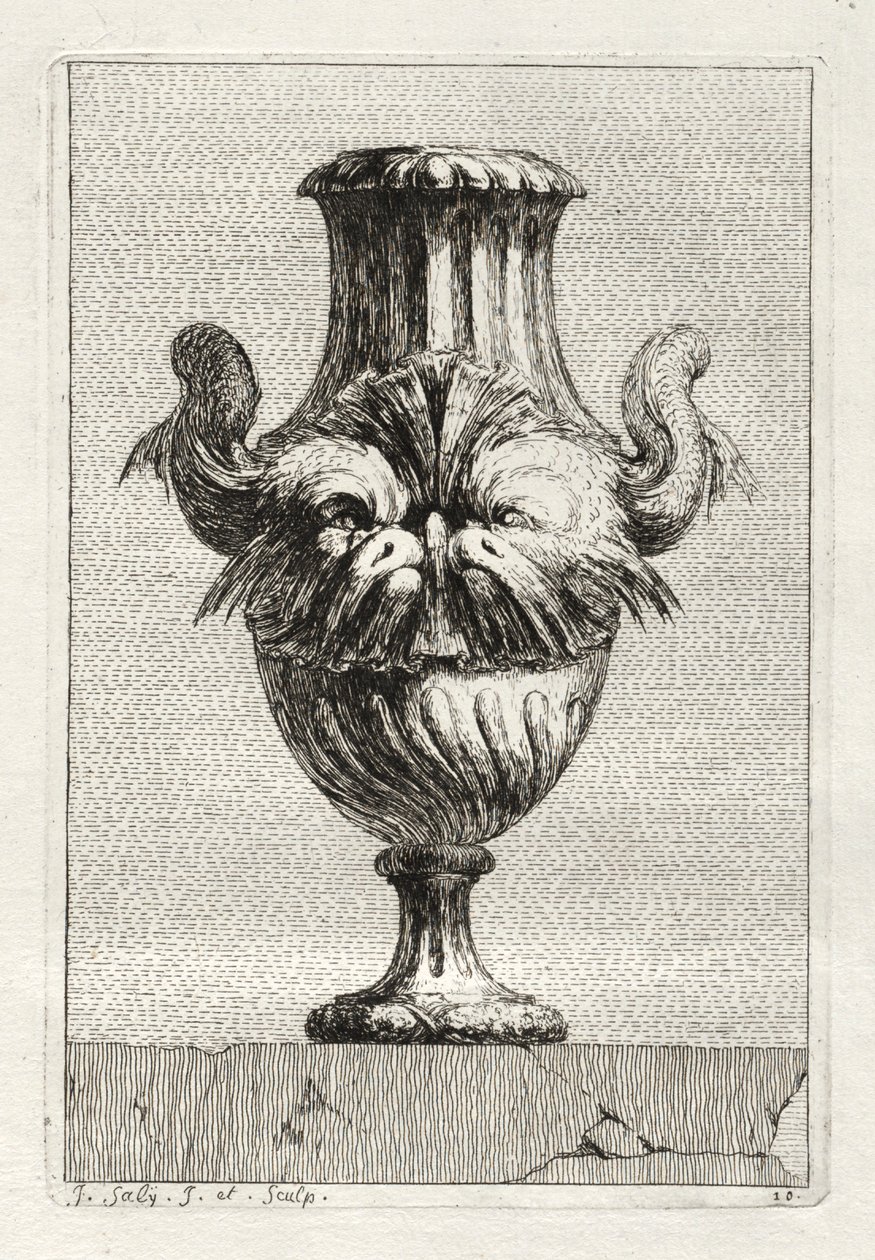 Suite de vases :  Planche 10 - Jacques François Saly