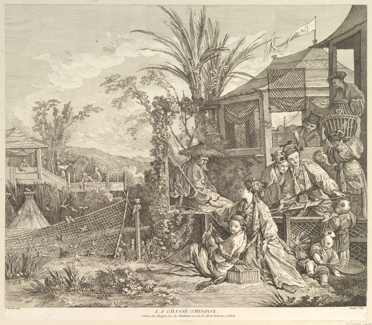 La Chasse Chinoise, après 1743 - Jacques Gabriel Huquier