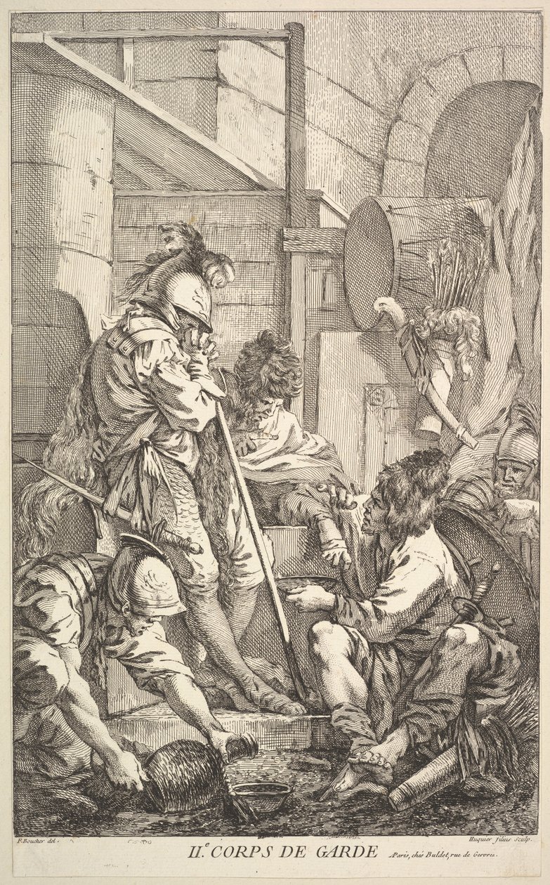 Deuxième salle de garde, milieu à la fin du 18e siècle - Jacques Gabriel Huquier