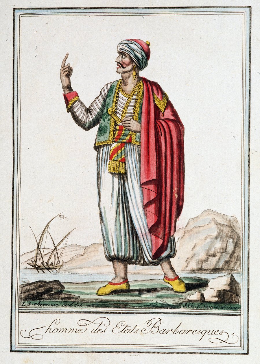 Homme des États barbares, « Encyclopédie des voyages » par J. Grasset Saint-Sauveur (Saint Sauveur) - Jacques Grasset de Saint Sauveur