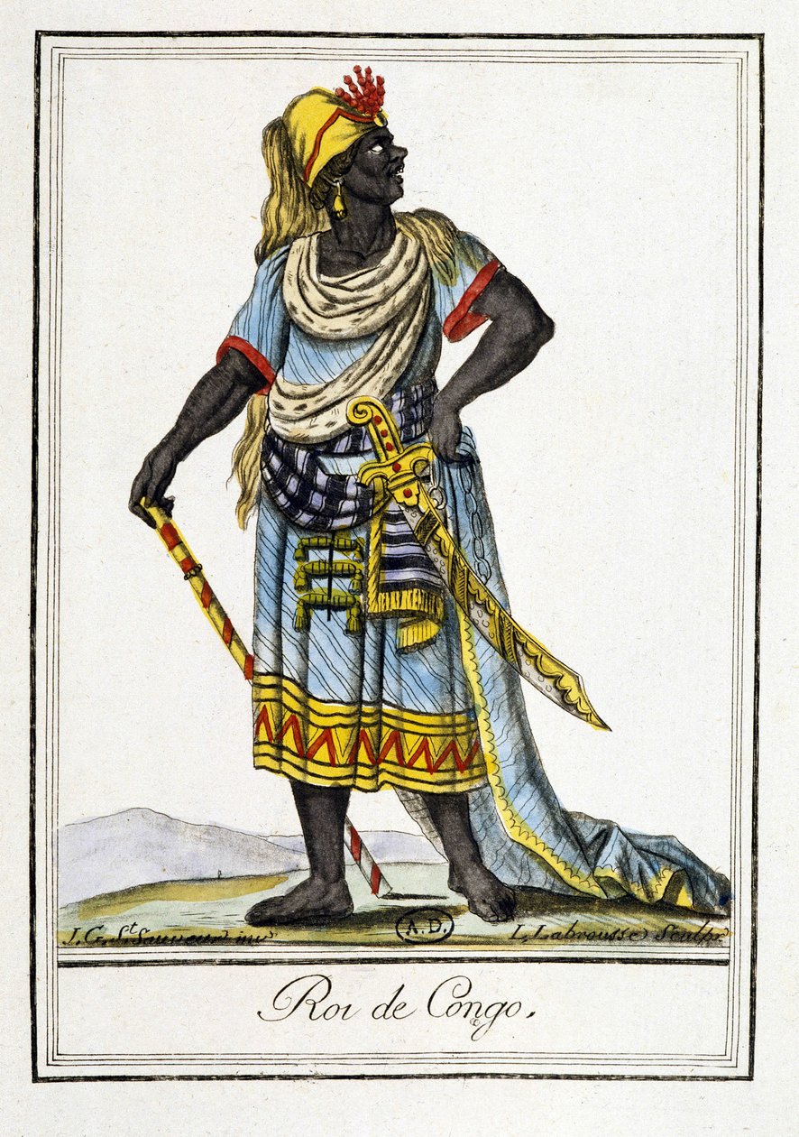 Roi au Congo - dans "Encyclopédie des voyages" par J. Grasset Saint-Sauveur - Jacques Grasset de Saint Sauveur