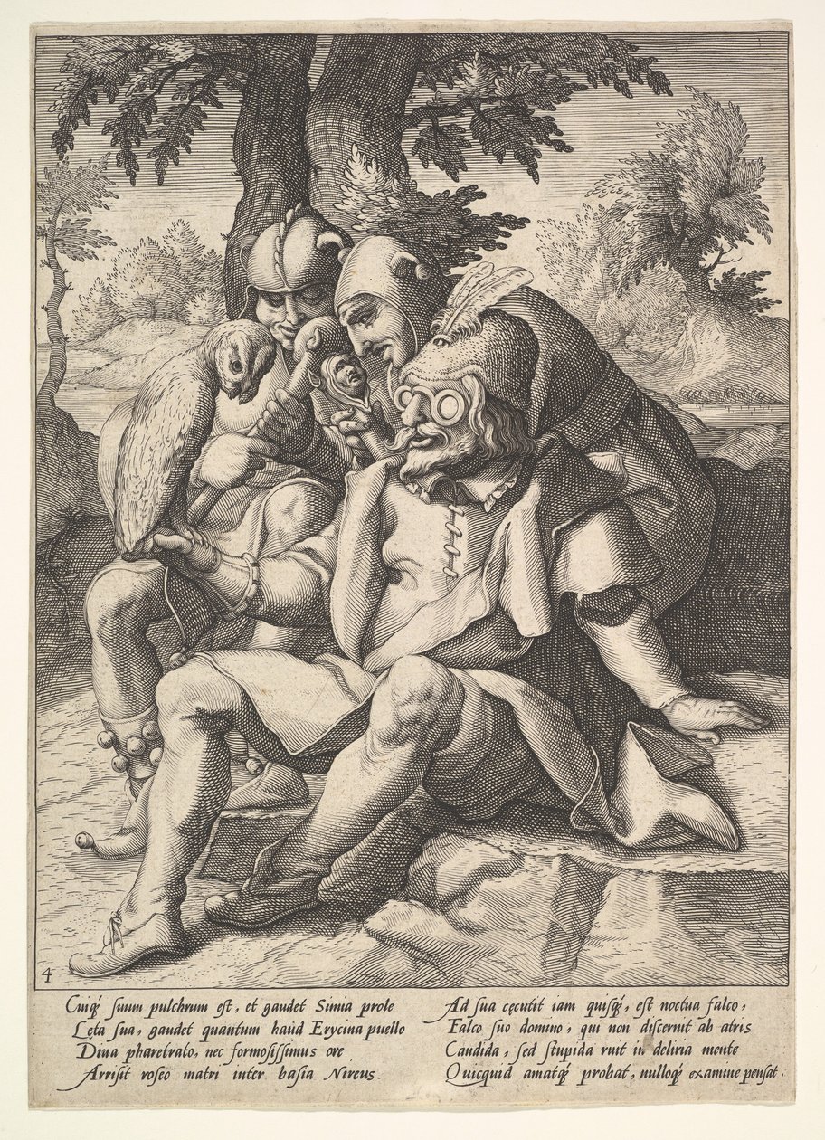 La Sagesse des fous, des Six Proverbes - Jacques II de Gheyn
