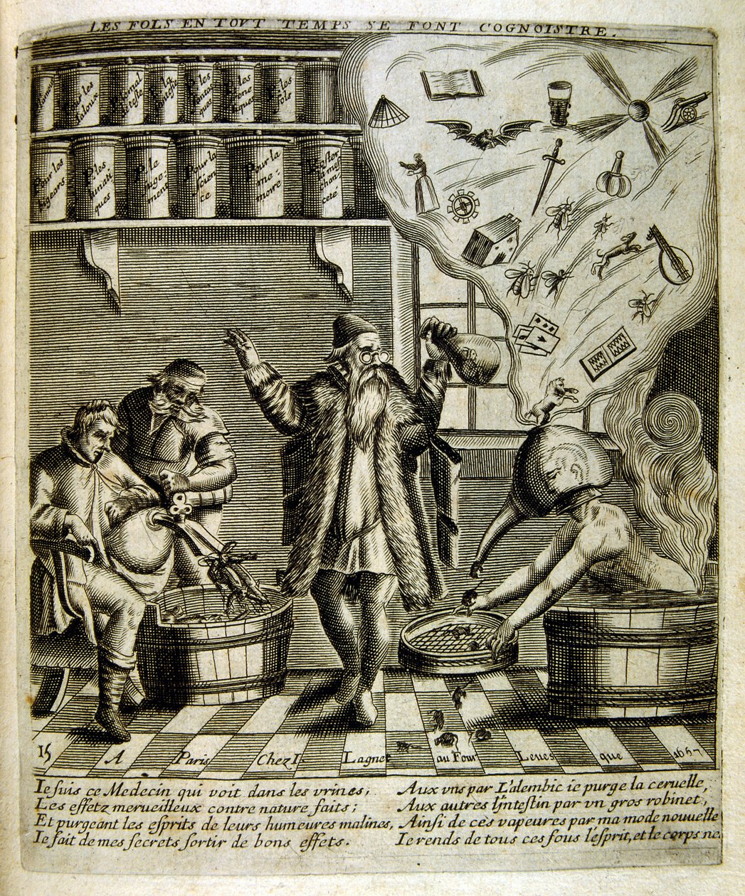 Illustration gravée du 17e siècle tirée d