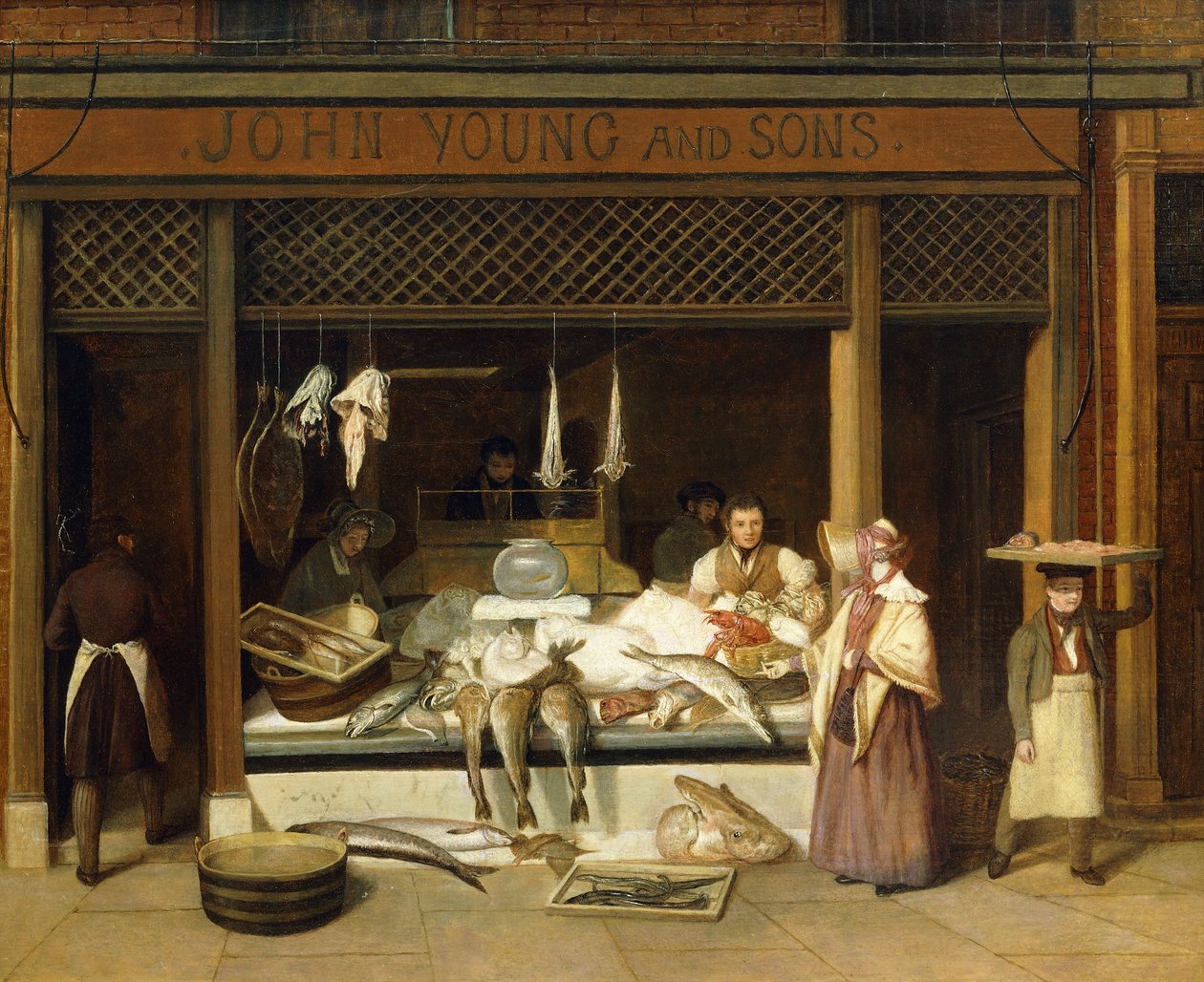 John Young et fils, les poissonniers - Jacques Laurent Agasse