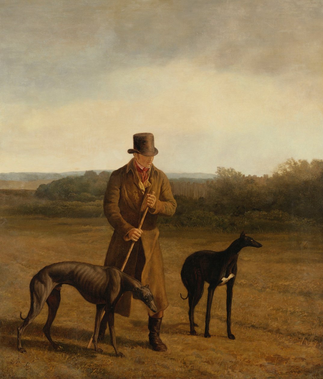 Portrait de Lord Rivers avec deux lévriers, c.1825 - Jacques-Laurent Agasse