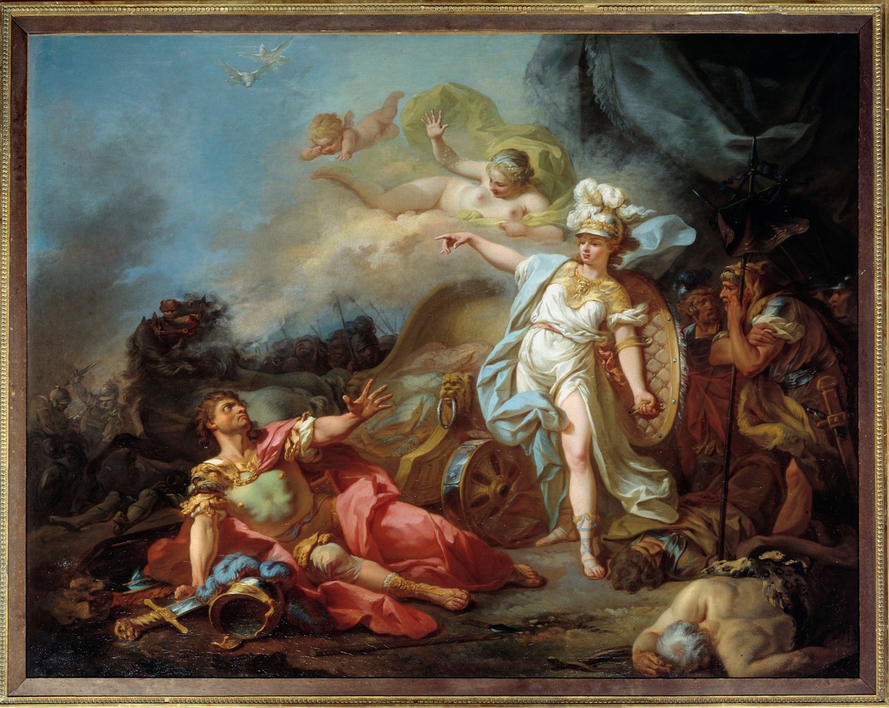 Bataille de Minerve contre Mars - Jacques Louis David