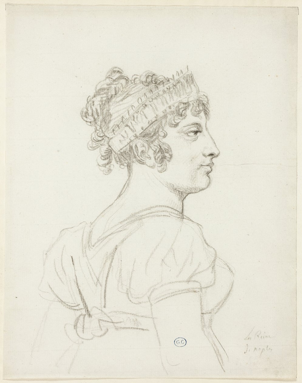 Buste de Caroline Bonaparte, princesse Murat, reine de Naples - Jacques Louis David