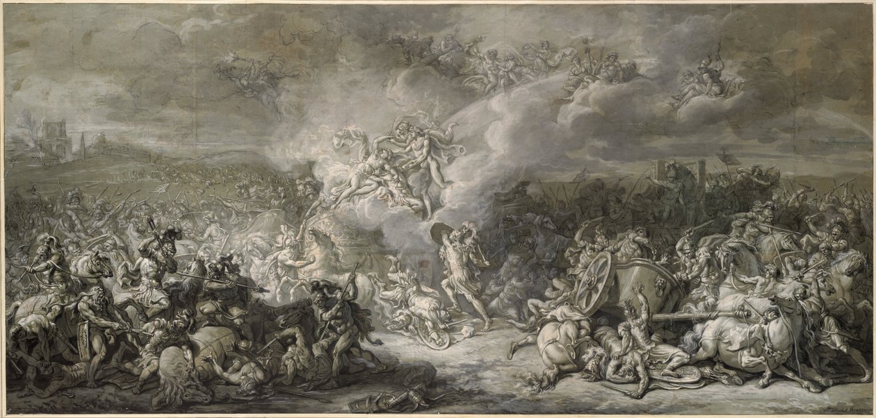 Français :  Les Combats de Diomède The Combat of Diomedes - Jacques Louis David