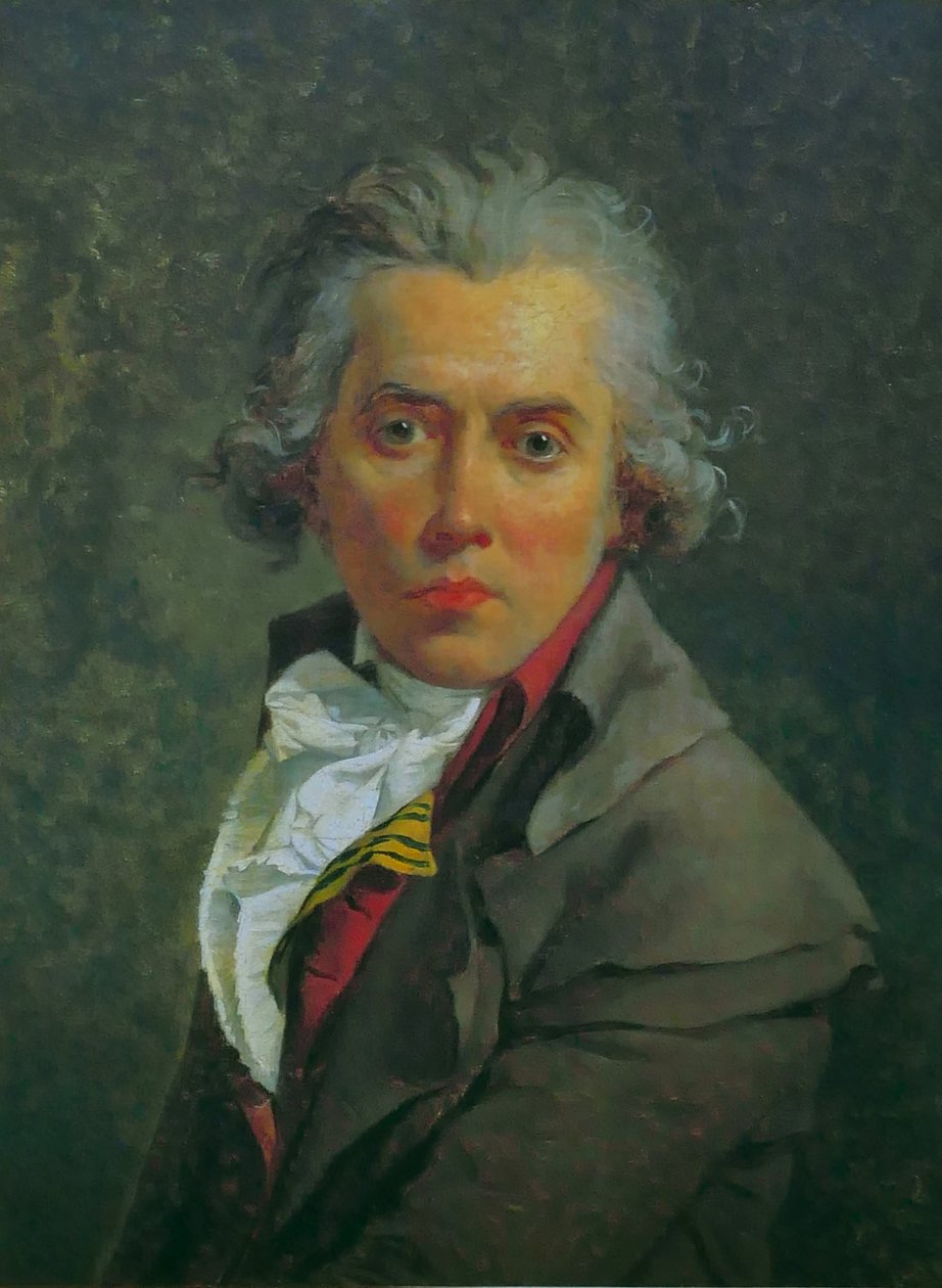 Italien :  Autoritratto Autoportrait avec trois cols - Jacques Louis David