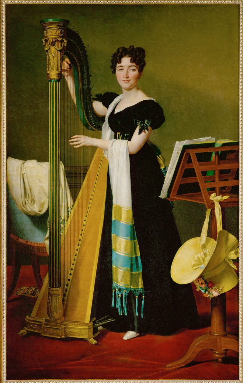 Juliette de Villeneuve, nièce de la reine Julie, épouse de Joseph Bonaparte ... - Jacques Louis David