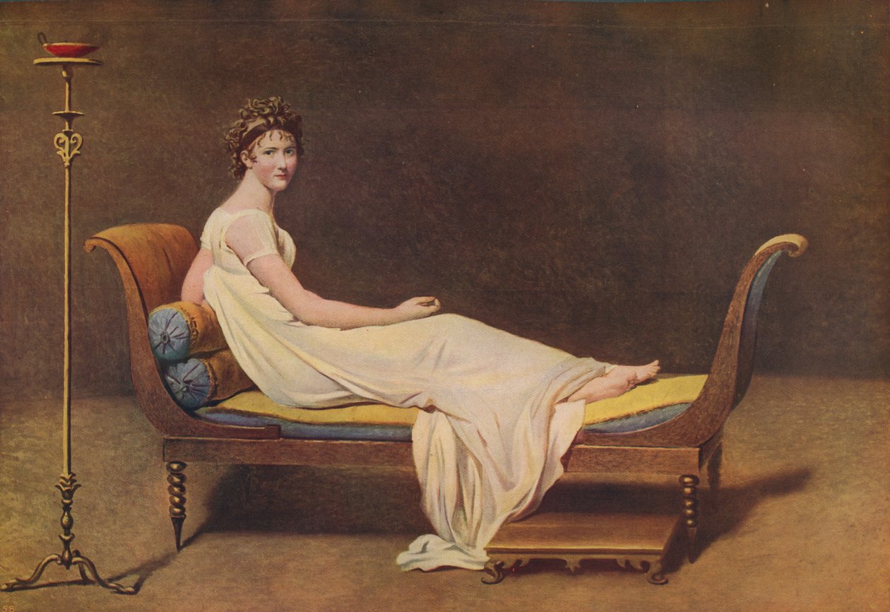 Madame Récamier, 1800, vers 1915 - Jacques Louis David
