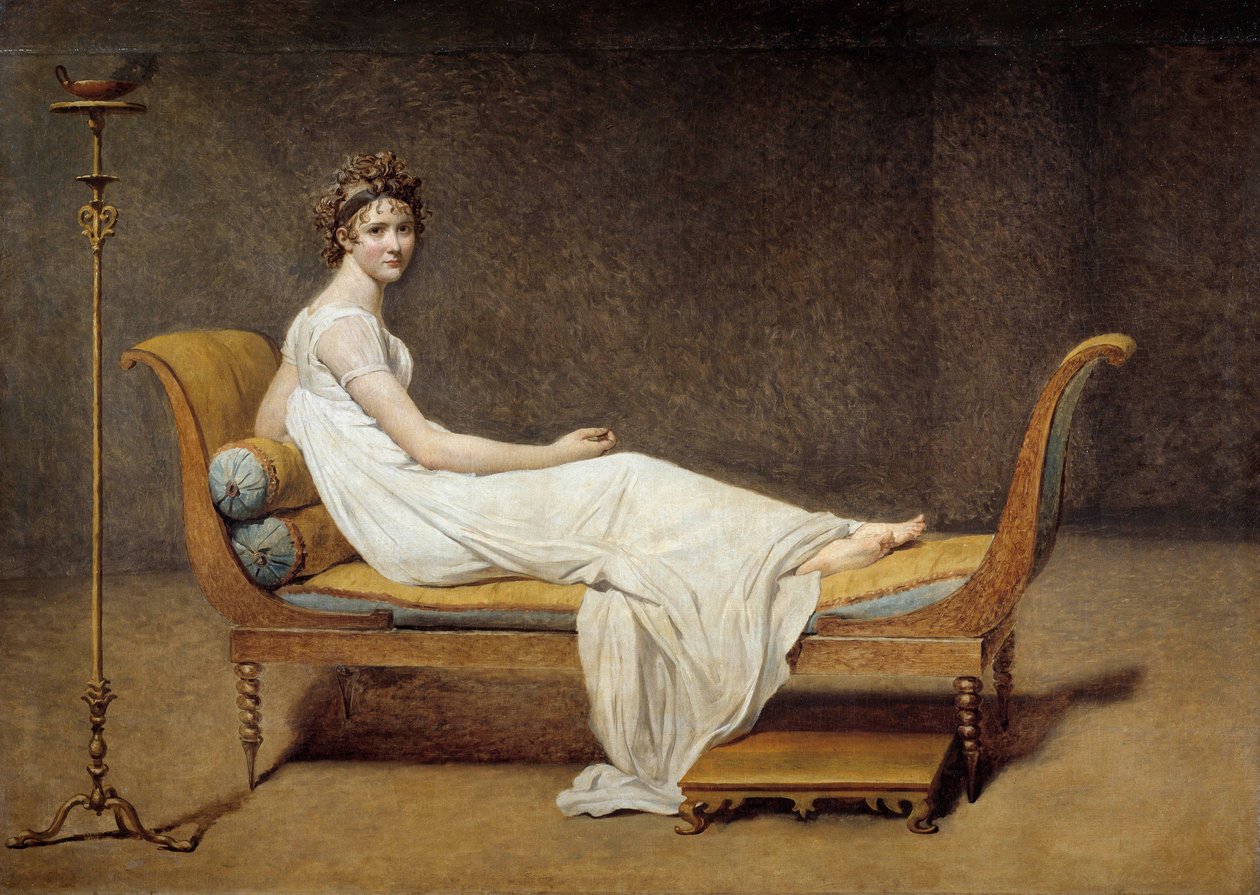 Portrait de Madame Récamier (1777 - 1849), Jeanne Françoise dite Juliette - Jacques Louis David