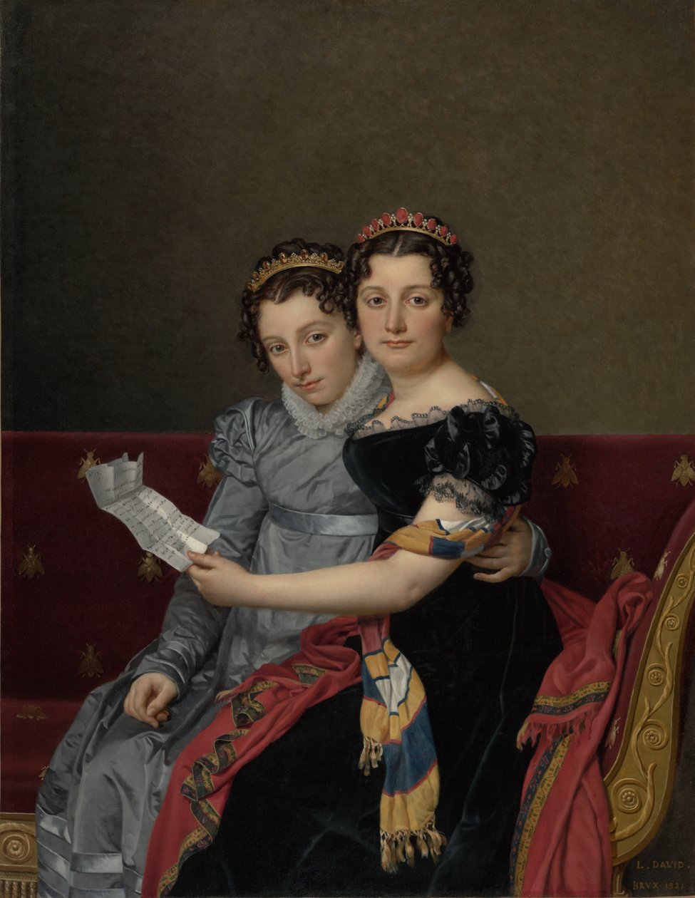 Portrait des sœurs Zénaïde et Charlotte Bonaparte - Jacques Louis David