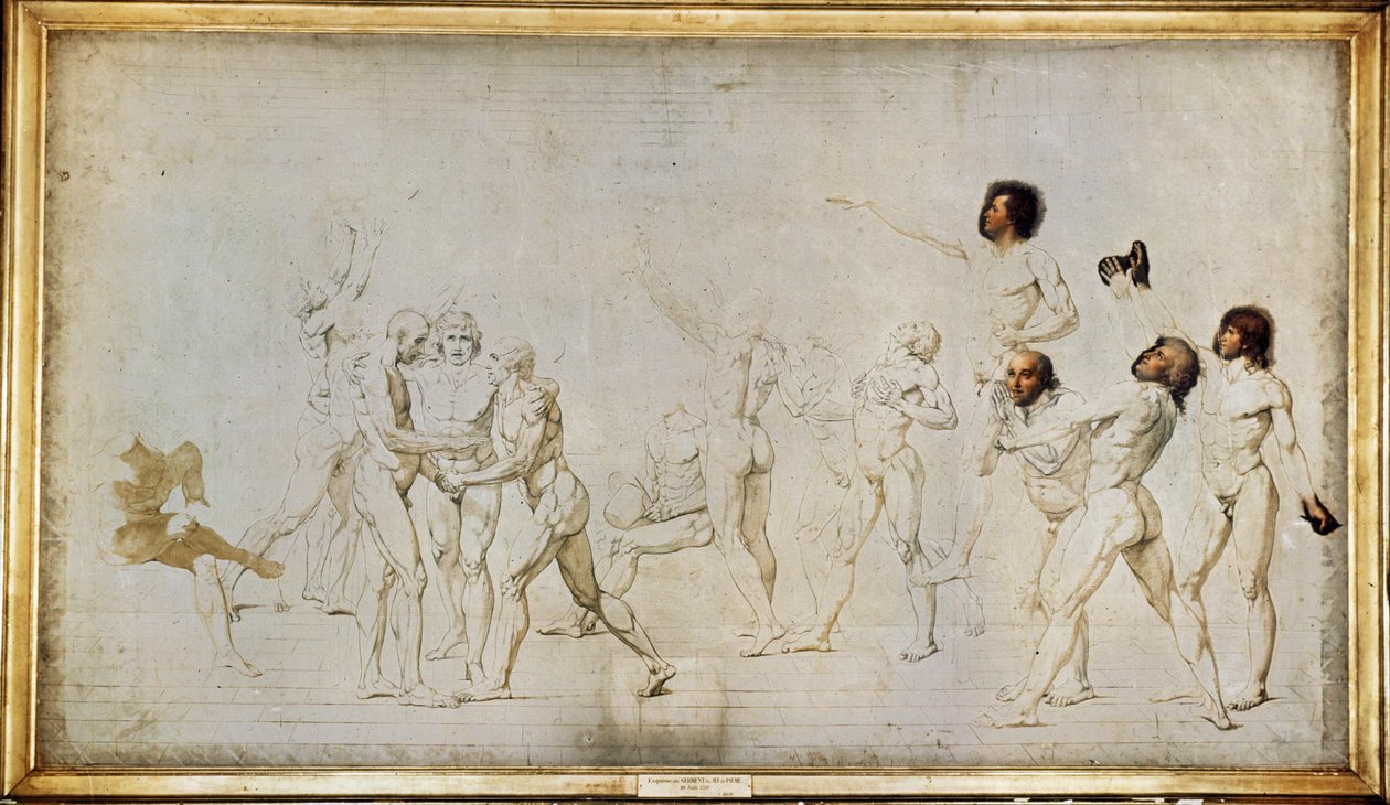 Esquisse du serment du Jeu de Paume ... - Jacques Louis David