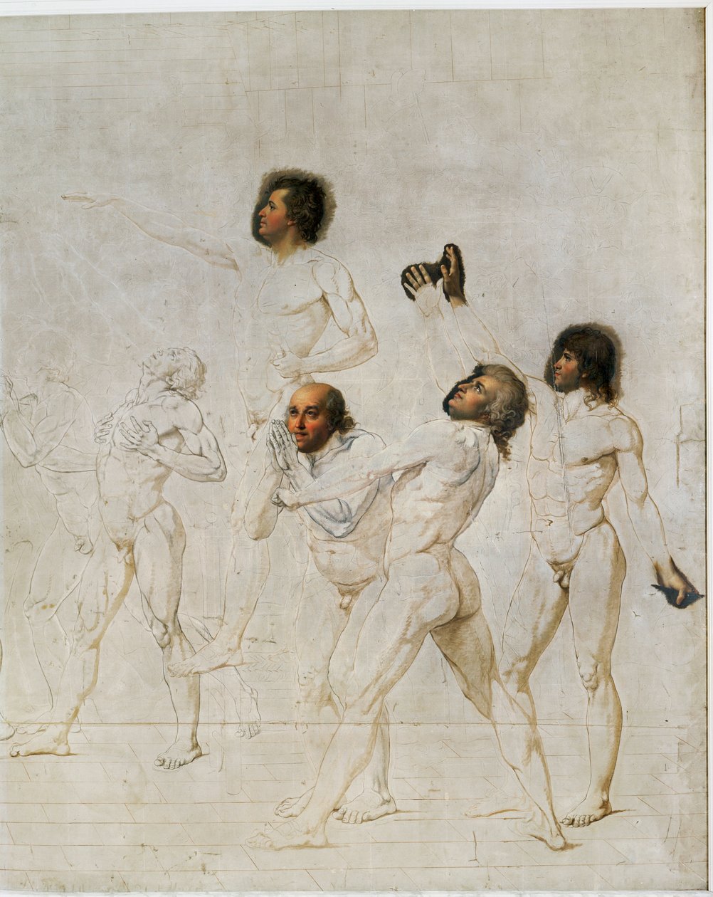 Esquisse du serment du Jeu de Paume ... - Jacques Louis David