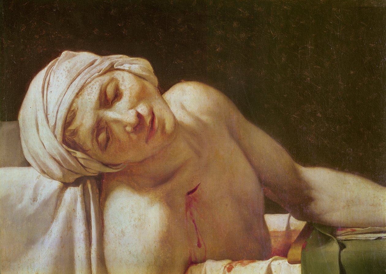 La Mort de Marat (détail) - Jacques Louis David