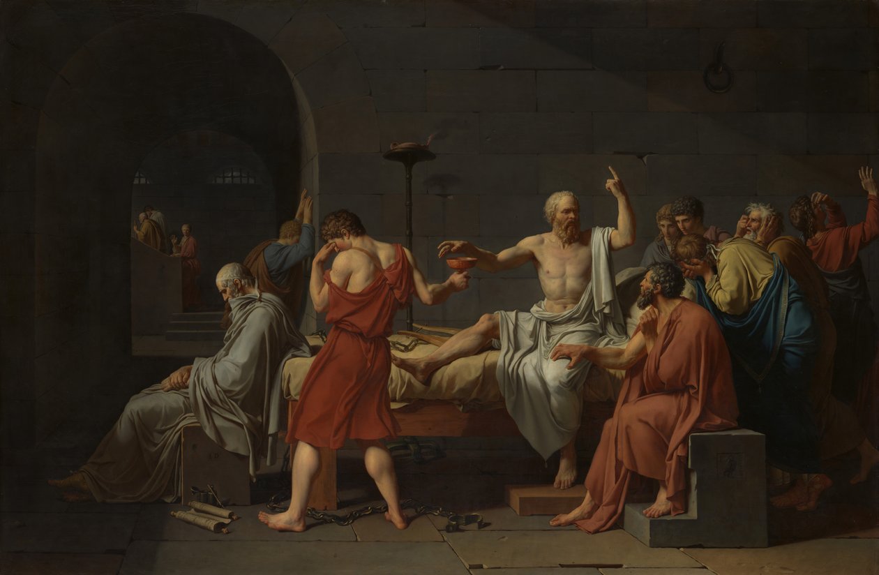 La Mort de Socrate, 1787 - Jacques Louis David