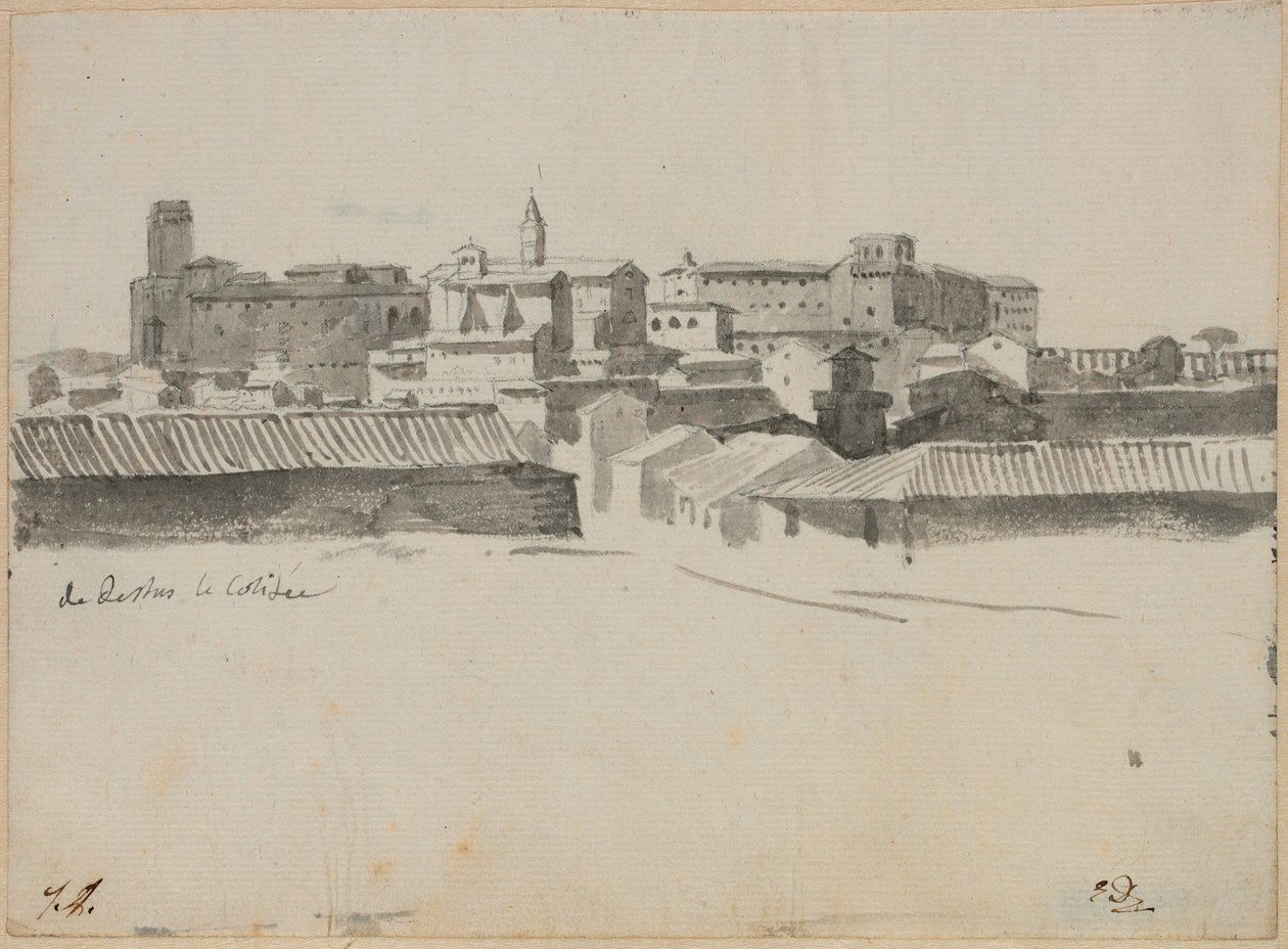 Vue depuis le Colisée, à Rome - Jacques Louis David