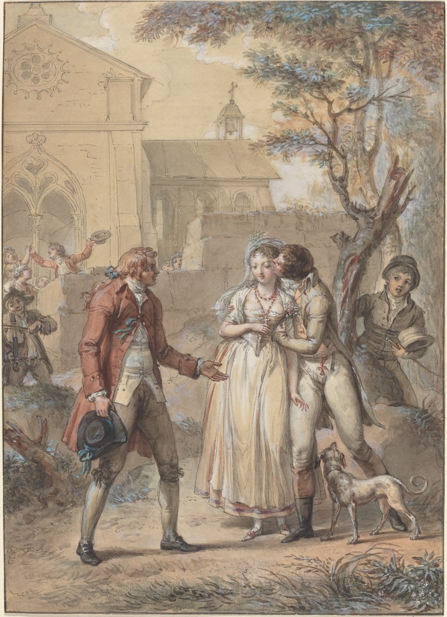 Le Baiser rendu - Jacques Louis François Touzé