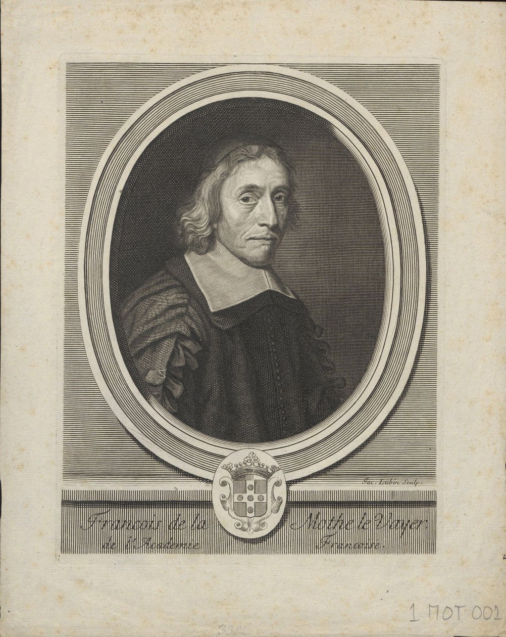 Portrait de François de La Mothe le Vayer 1588-1672, vers 1695 - Jacques Lubin