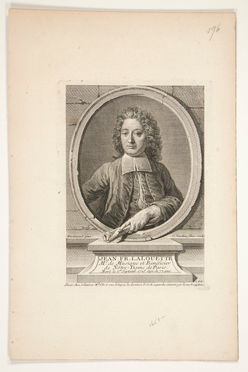 Portrait de Jean François Lalouette - Jacques Nicolas Tardieu