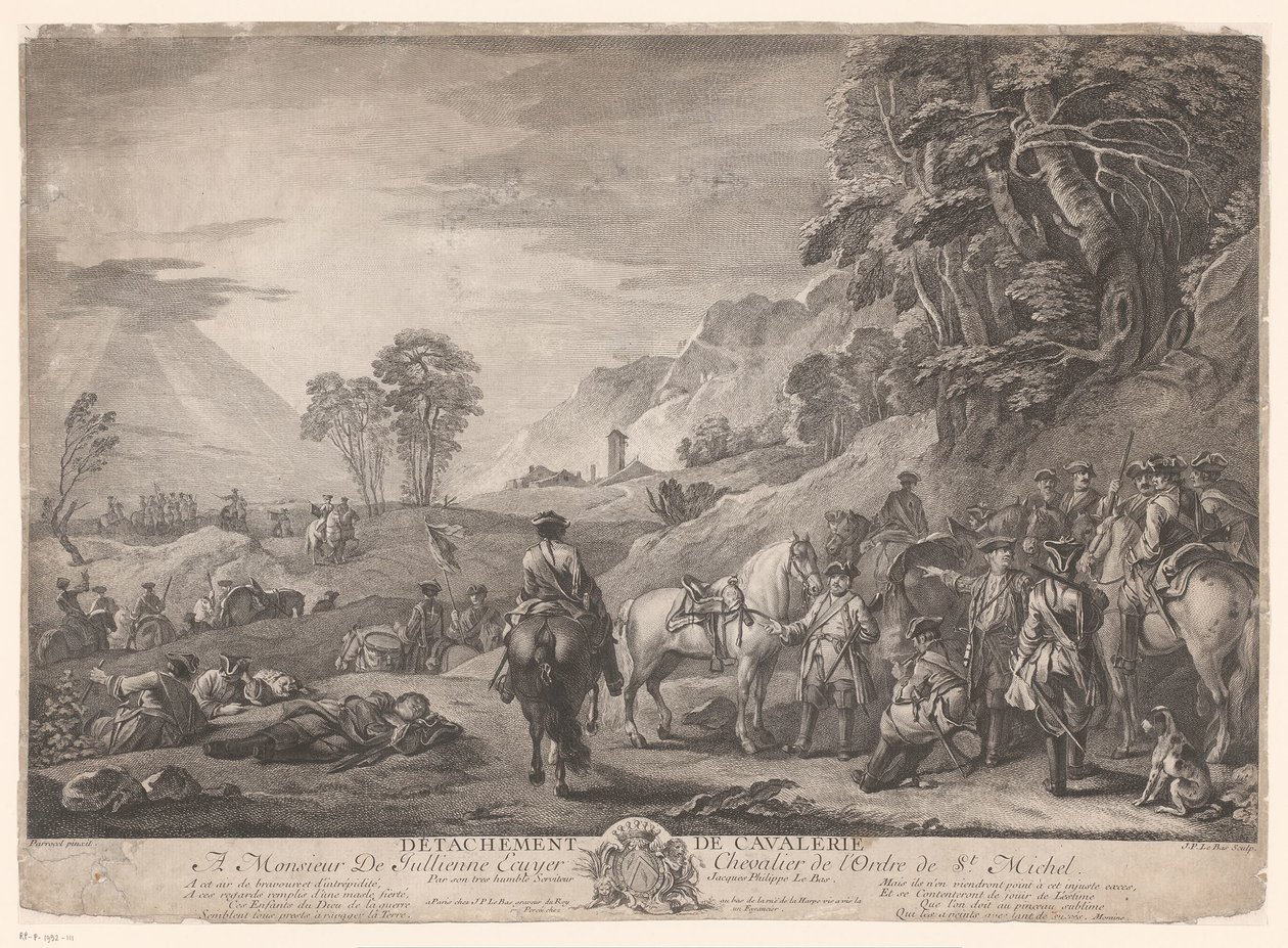 Cavalerie au repos - Jacques Philippe Le Bas