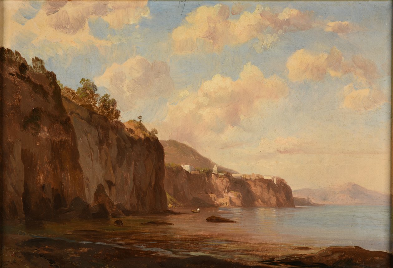 Falaises au bord de la mer - Jacques Raymond Brascassat