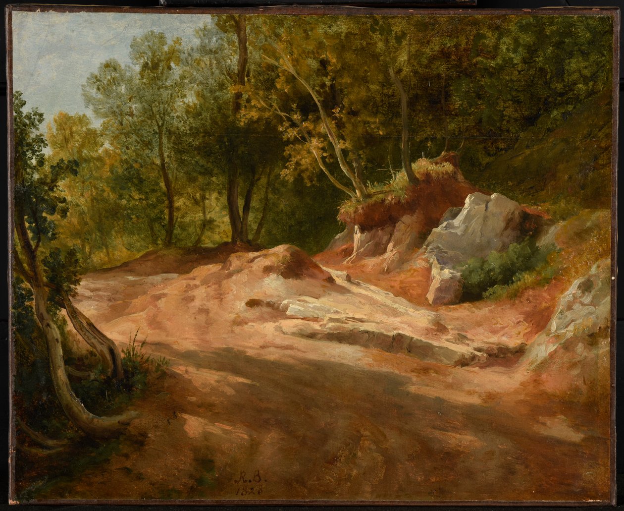 Rochers en forêt - Jacques Raymond Brascassat