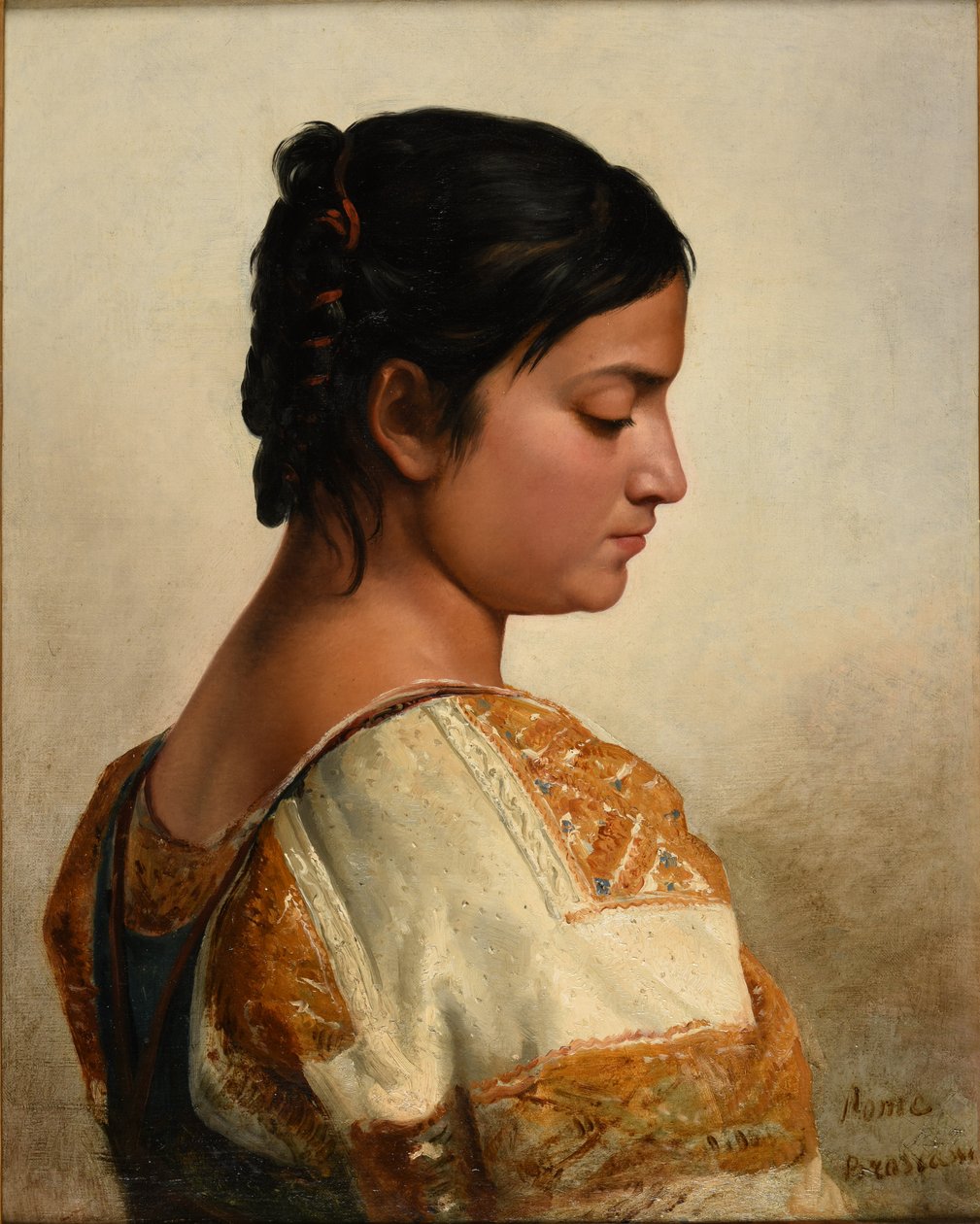 Tête de Romaine - Jacques Raymond Brascassat