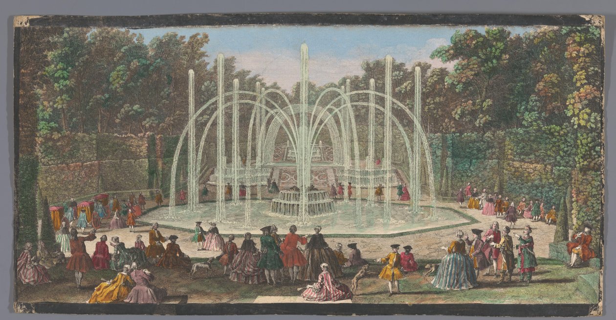 Vue du Bosquet des Trois Fontaines dans le Jardin de Versailles - Jacques Rigaud (possibly)