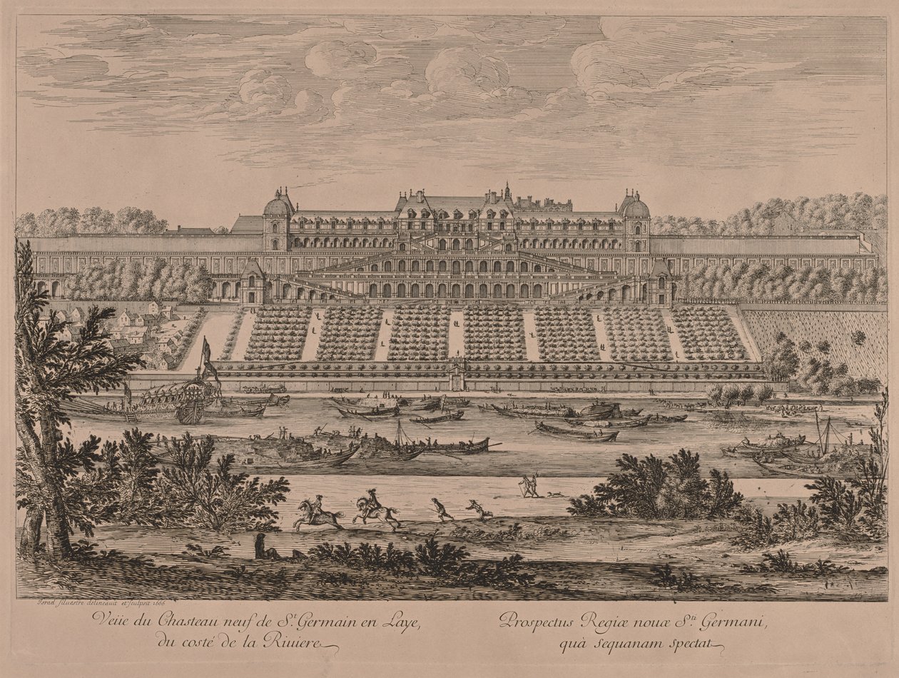 Château de Saint-Germain-en-Laye depuis la rivière - Jacques Rigaud