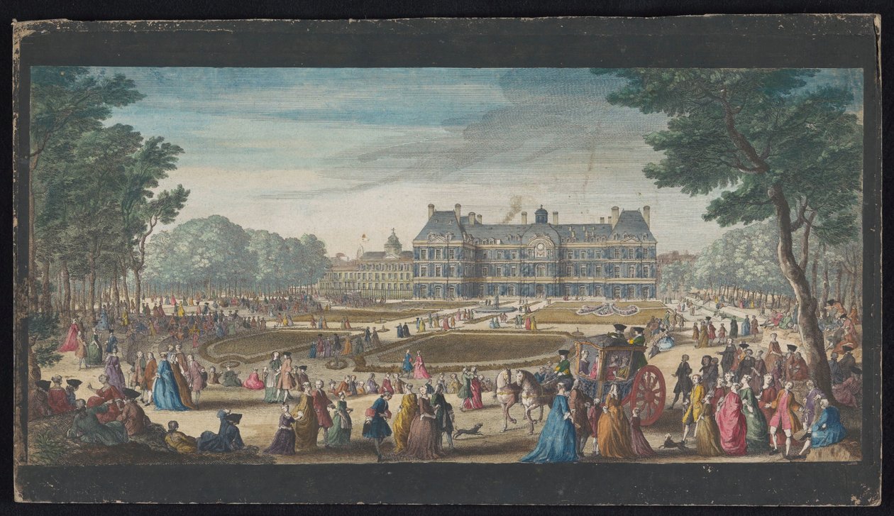 Vue du Palais du Luxembourg à Paris depuis le jardin - Jacques Rigaud