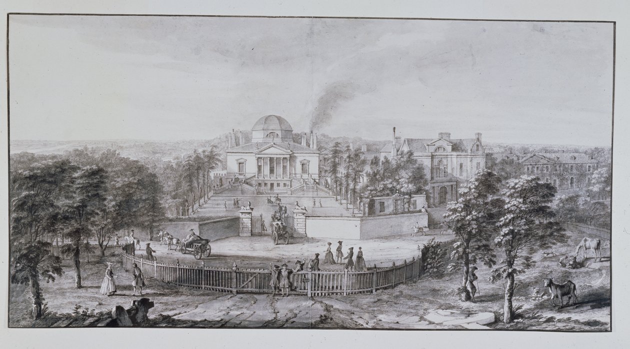 Villa de Lord Burlington à Chiswick, vue du sud-est - Jacques Rigaud