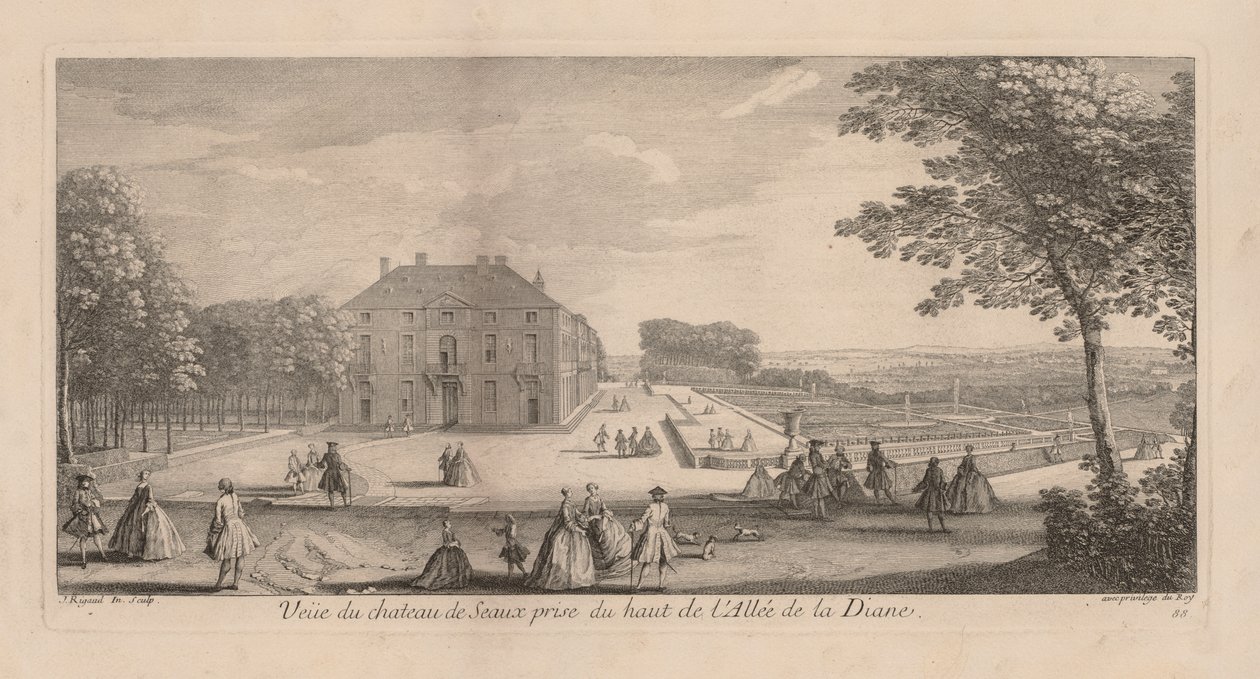 Vue du château de Sceaux depuis la promenade de Diane - Jacques Rigaud