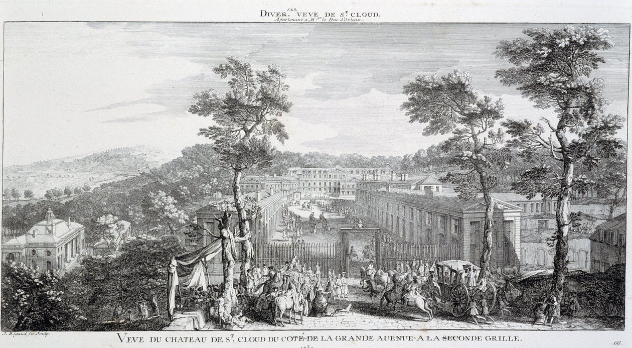 Vue du Château dans le parc de Saint-Cloud, du côté de la grande avenue - Jacques Rigaud