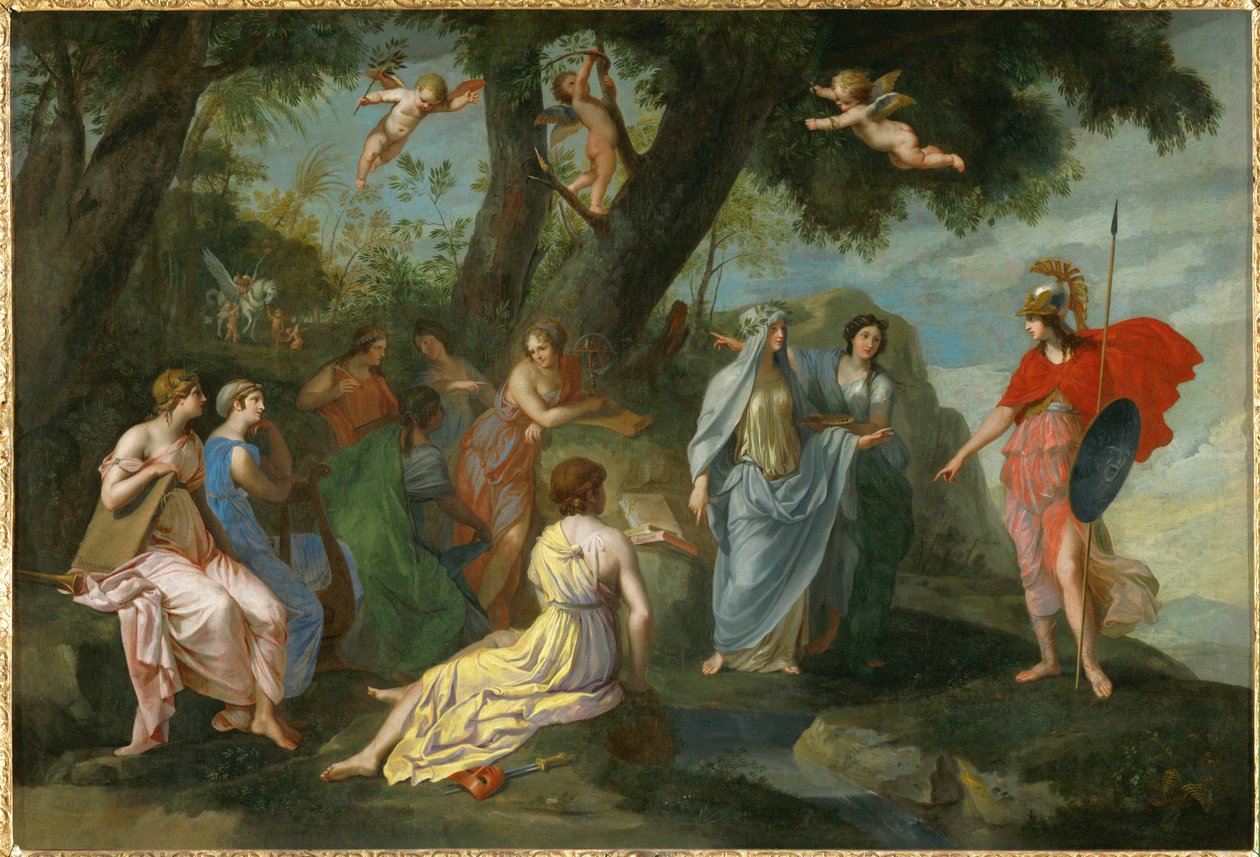 Minerve chez les Muses - Minerva and the Muses ... - Jacques Stella