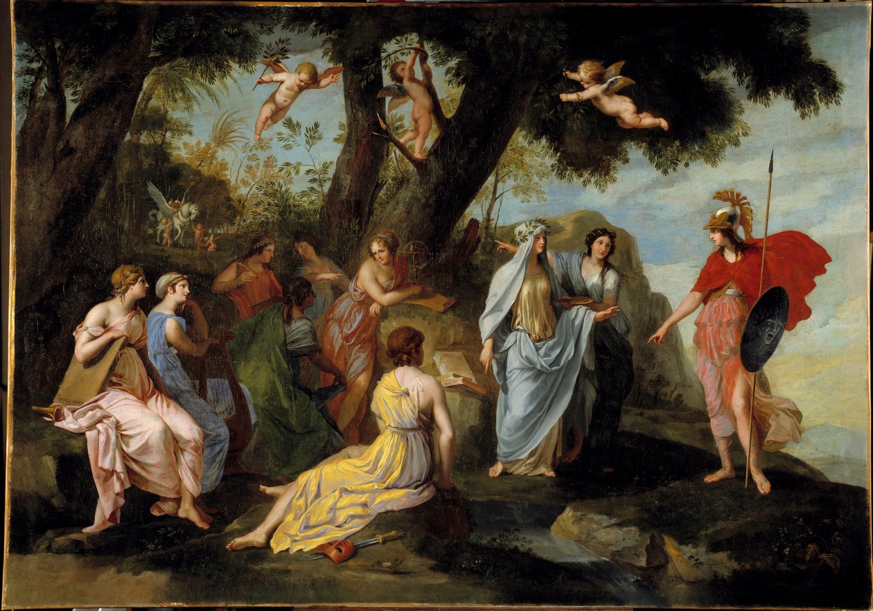 Minerve et les Muses - Jacques Stella