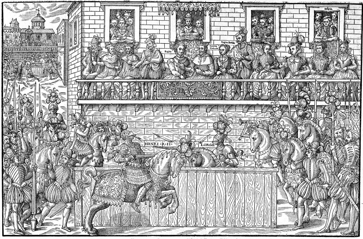 Le tournoi où Henri II est mortellement blessé, 1559 - Jacques Tortorel