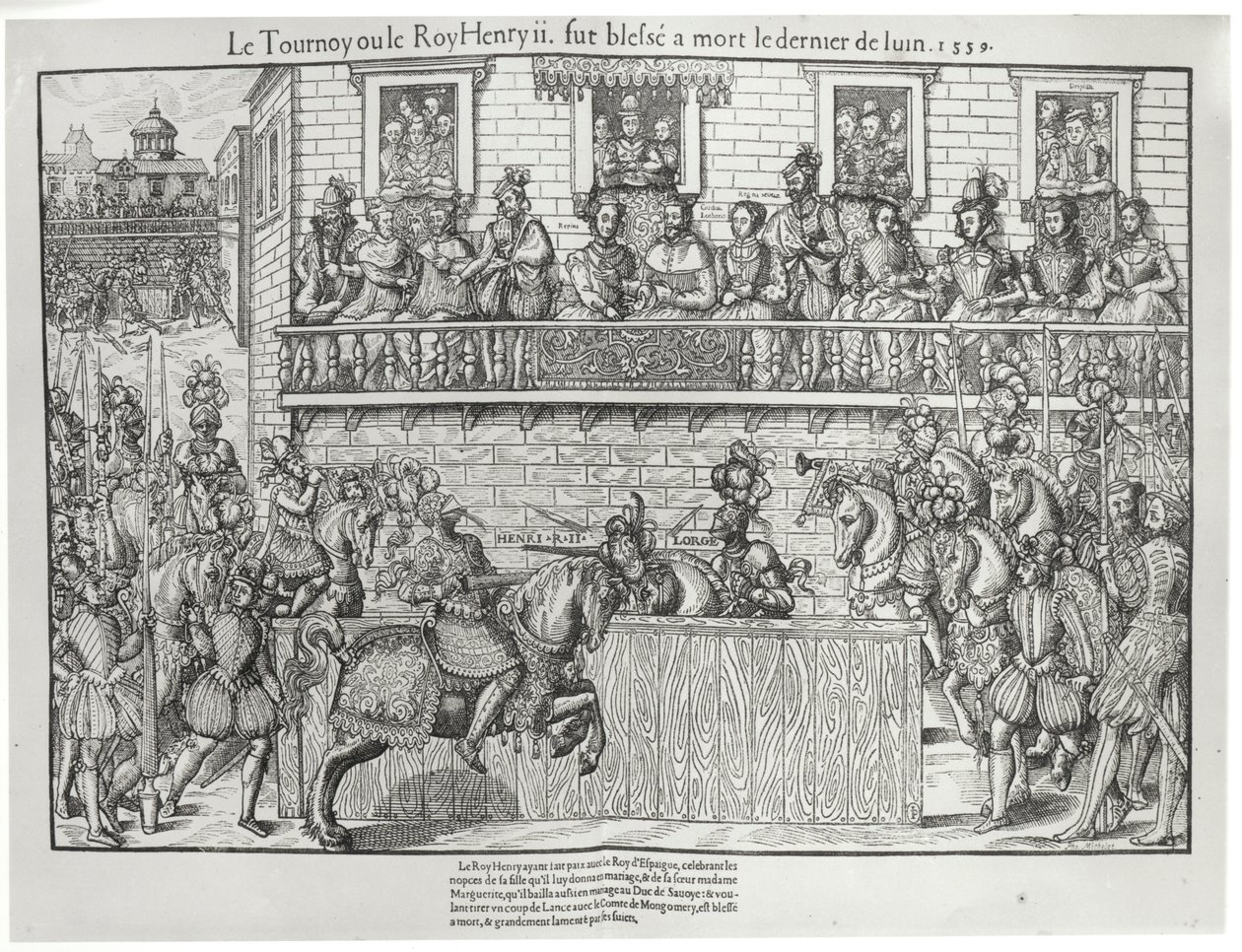Tournoi où Henri II a reçu une blessure mortelle, 30 juin 1559 - Jacques Tortorel